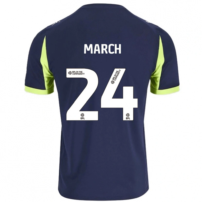 Danxen Damen Josh March #24 Marine Fluoreszierendes Grün Auswärtstrikot Trikot 2025/26 T-Shirt Österreich