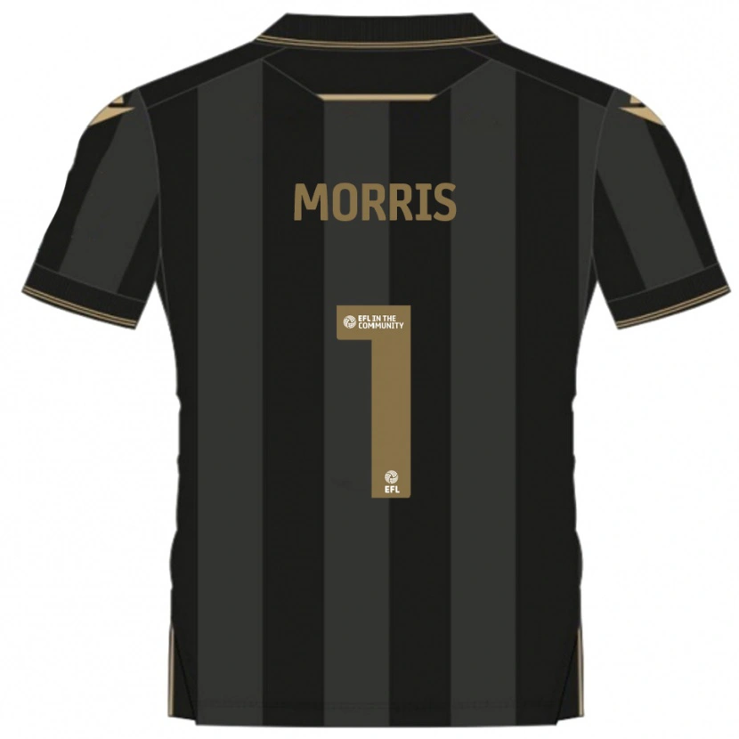 Danxen Damen Glenn Morris #1 Schwarz Gold Auswärtstrikot Trikot 2025/26 T-Shirt Österreich