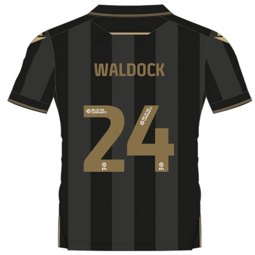 Danxen Damen Harry Waldock #24 Schwarz Gold Auswärtstrikot Trikot 2025/26 T-Shirt Österreich
