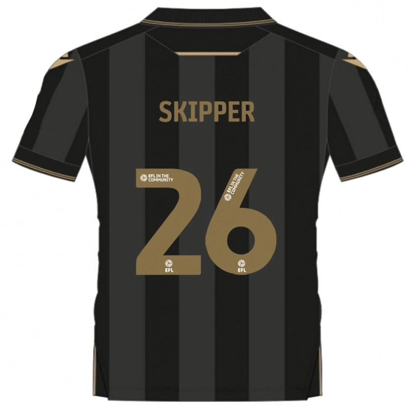 Danxen Damen Stanley Skipper #26 Schwarz Gold Auswärtstrikot Trikot 2025/26 T-Shirt Österreich