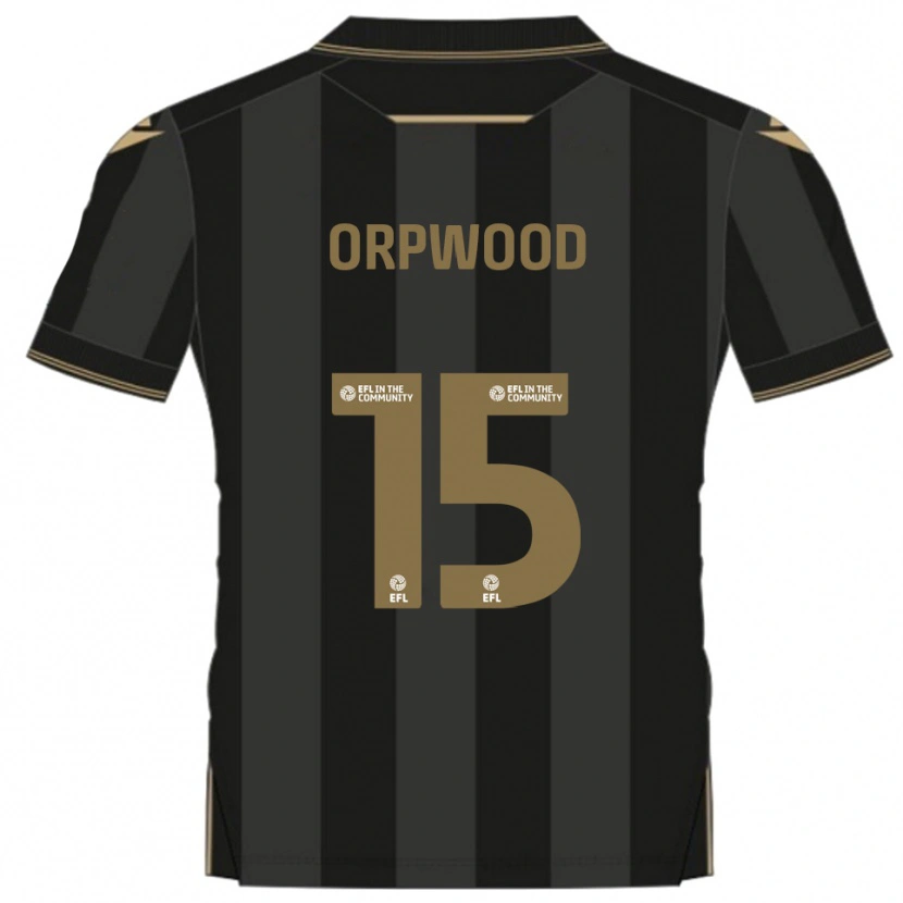 Danxen Damen Jo Orpwood #15 Schwarz Gold Auswärtstrikot Trikot 2025/26 T-Shirt Österreich