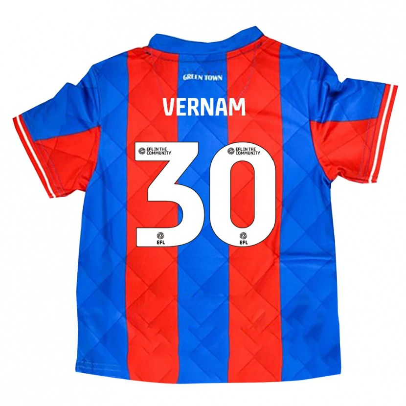 Danxen Damen Charles Vernam #30 Blau Rot Weiß Auswärtstrikot Trikot 2025/26 T-Shirt Österreich