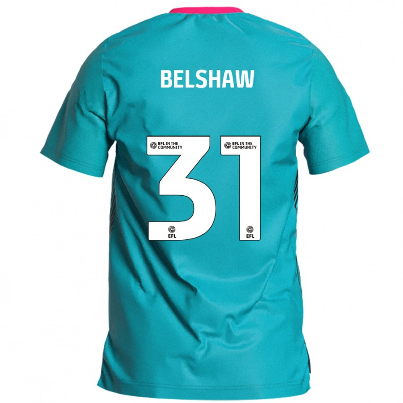 Danxen Damen James Belshaw #31 Himmelblau Pink Auswärtstrikot Trikot 2025/26 T-Shirt Österreich