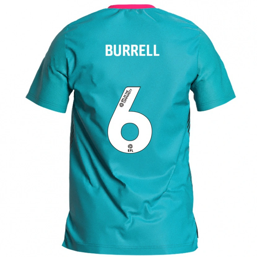 Danxen Damen Warren Burrell #6 Himmelblau Pink Auswärtstrikot Trikot 2025/26 T-Shirt Österreich