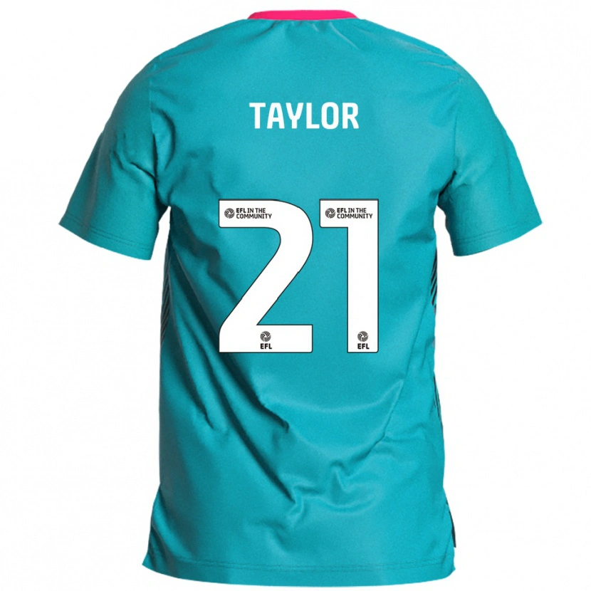 Danxen Damen Ellis Taylor #21 Himmelblau Pink Auswärtstrikot Trikot 2025/26 T-Shirt Österreich