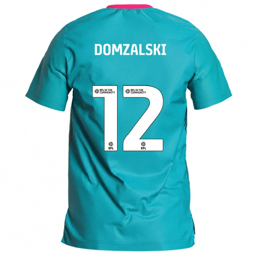 Danxen Damen Ollie Domzalski #12 Himmelblau Pink Auswärtstrikot Trikot 2025/26 T-Shirt Österreich