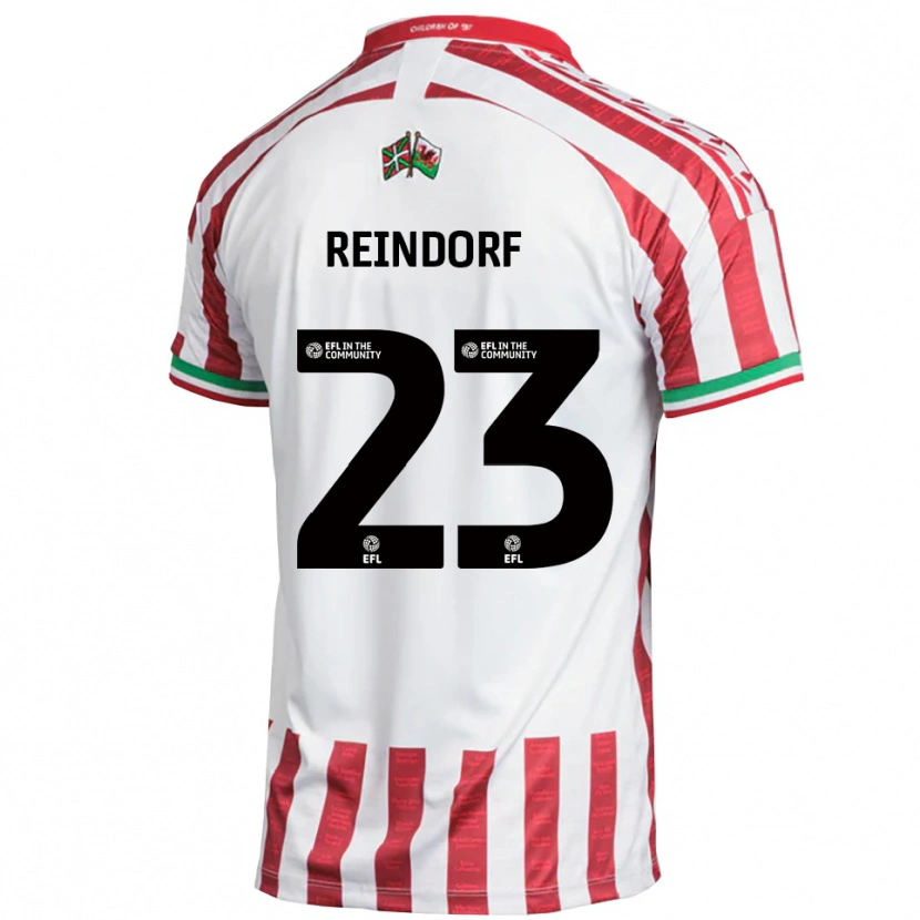 Danxen Damen Michael Reindorf #23 Rot Weiß Auswärtstrikot Trikot 2025/26 T-Shirt Österreich