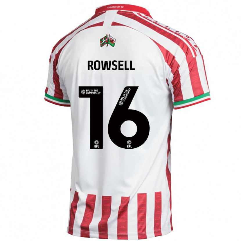Danxen Damen Declan Rowsell #16 Rot Weiß Auswärtstrikot Trikot 2025/26 T-Shirt Österreich