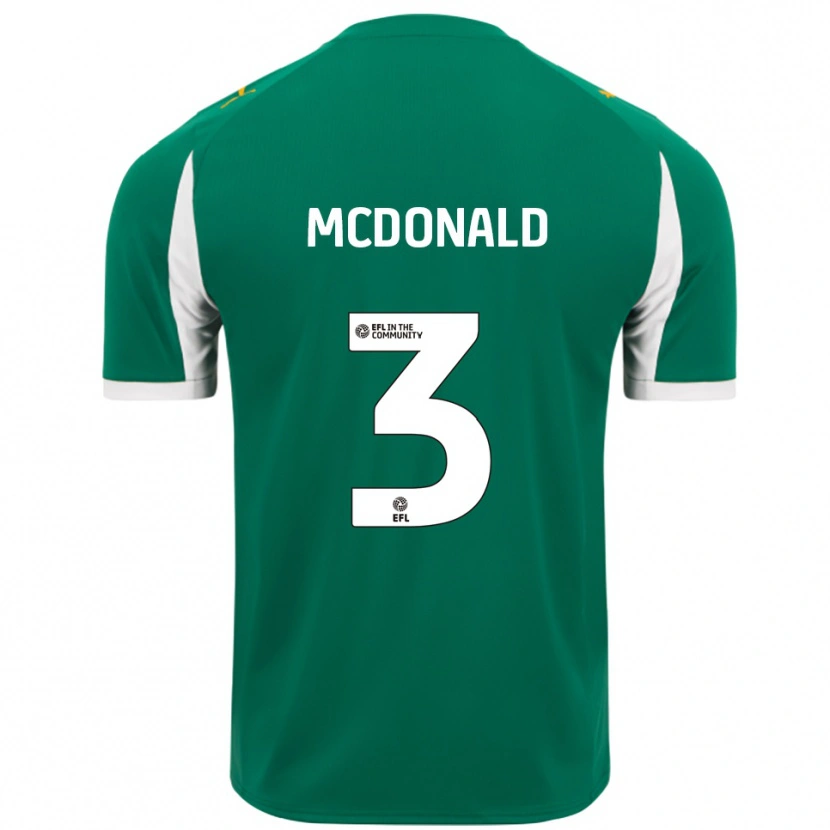 Danxen Damen Rod Mcdonald #3 Grün Weiß Auswärtstrikot Trikot 2025/26 T-Shirt Österreich