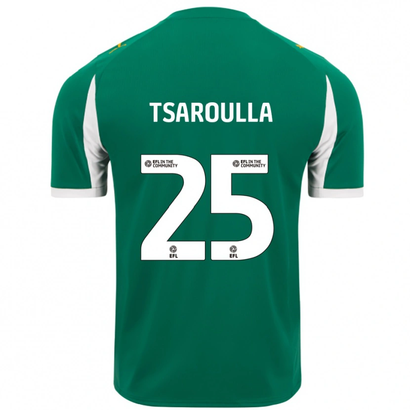 Danxen Damen Nick Tsaroulla #25 Grün Weiß Auswärtstrikot Trikot 2025/26 T-Shirt Österreich