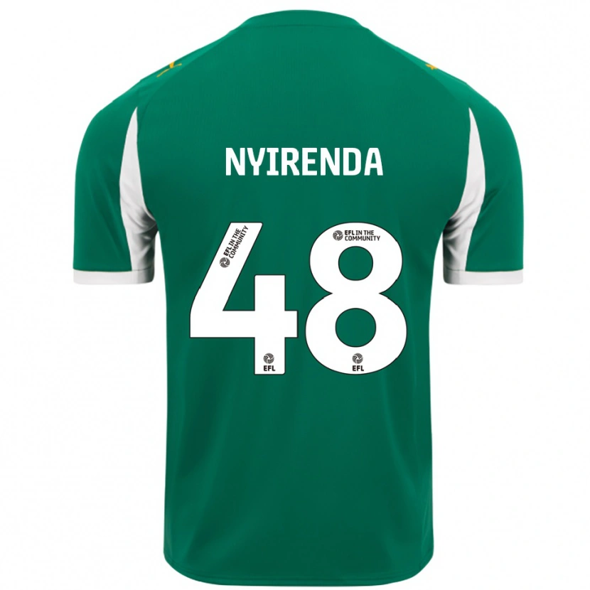 Danxen Damen Themba Nyirenda #48 Grün Weiß Auswärtstrikot Trikot 2025/26 T-Shirt Österreich