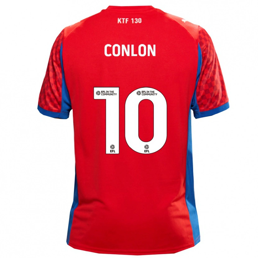 Danxen Damen Tom Conlon #10 Rot Blau Auswärtstrikot Trikot 2025/26 T-Shirt Österreich