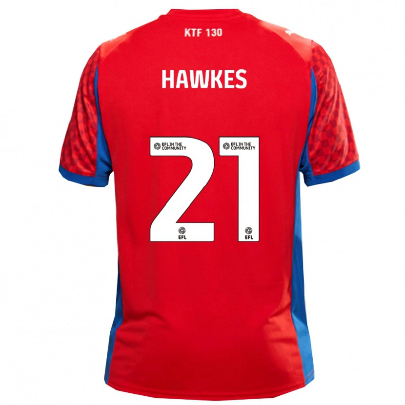 Danxen Damen Josh Hawkes #21 Rot Blau Auswärtstrikot Trikot 2025/26 T-Shirt Österreich