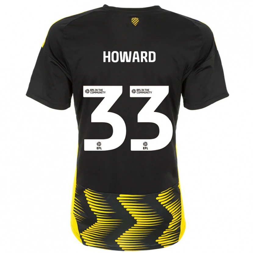 Danxen Damen Mark Howard #33 Schwarz Gelb Auswärtstrikot Trikot 2025/26 T-Shirt Österreich
