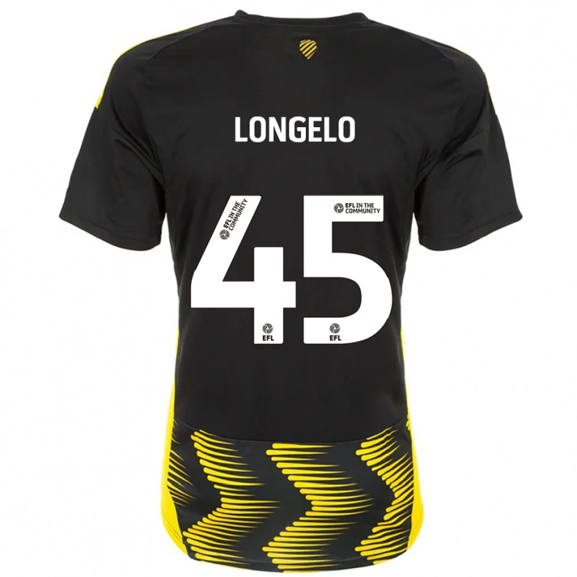 Danxen Damen Rosaire Longelo #45 Schwarz Gelb Auswärtstrikot Trikot 2025/26 T-Shirt Österreich