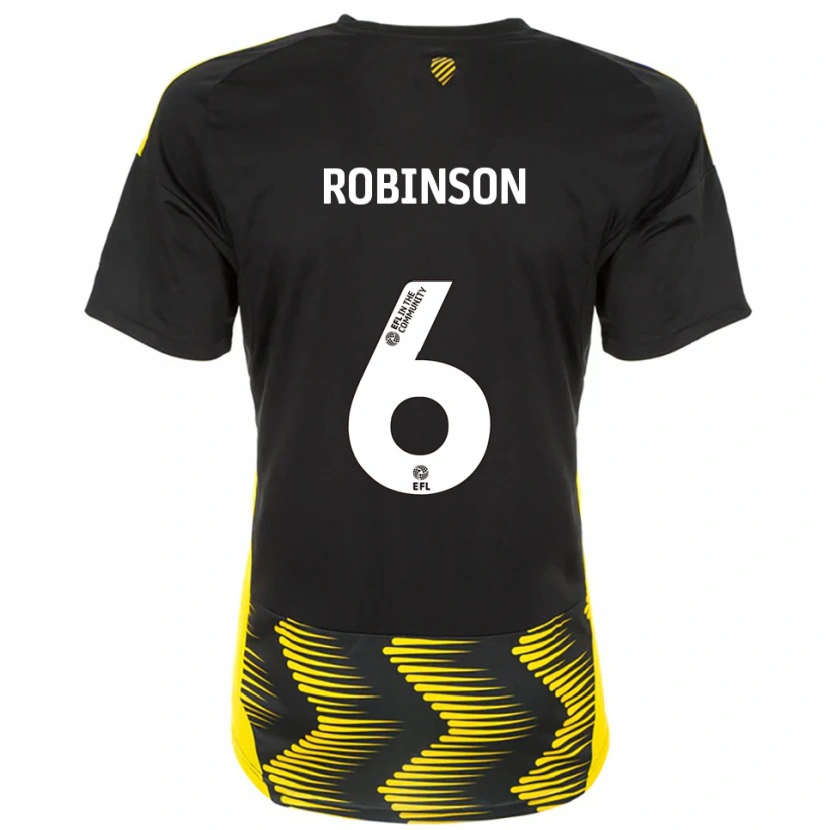 Danxen Damen Lily Robinson #6 Schwarz Gelb Auswärtstrikot Trikot 2025/26 T-Shirt Österreich