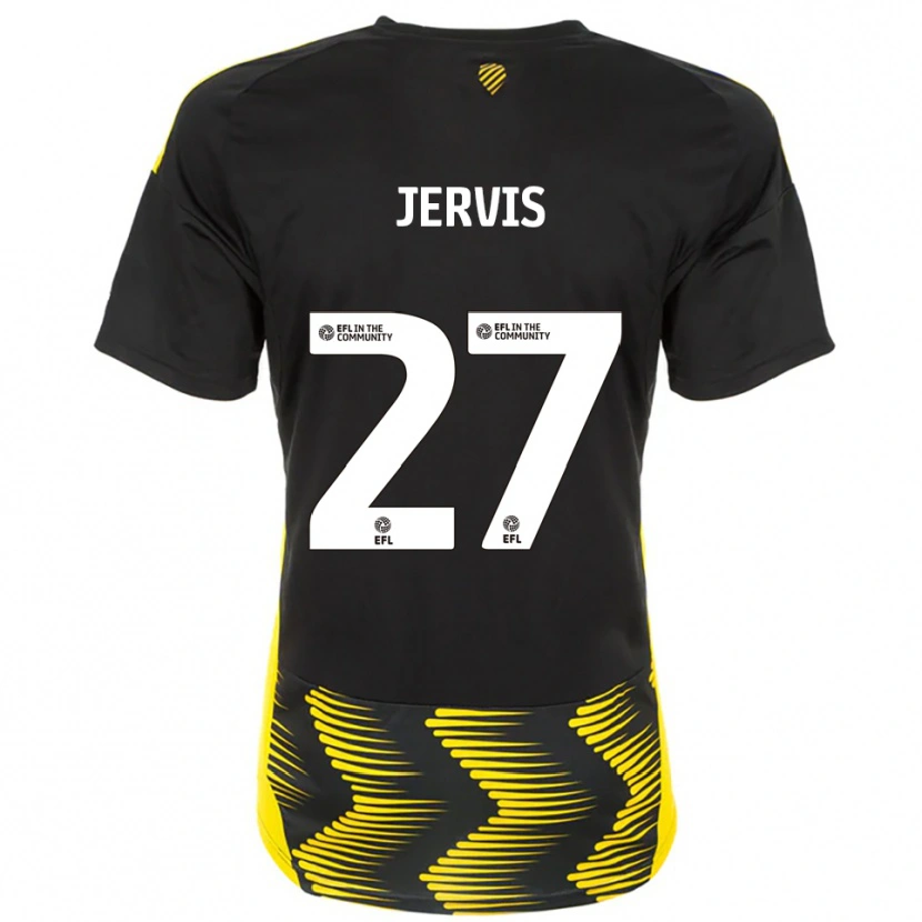 Danxen Damen Lizzie Jervis #27 Schwarz Gelb Auswärtstrikot Trikot 2025/26 T-Shirt Österreich
