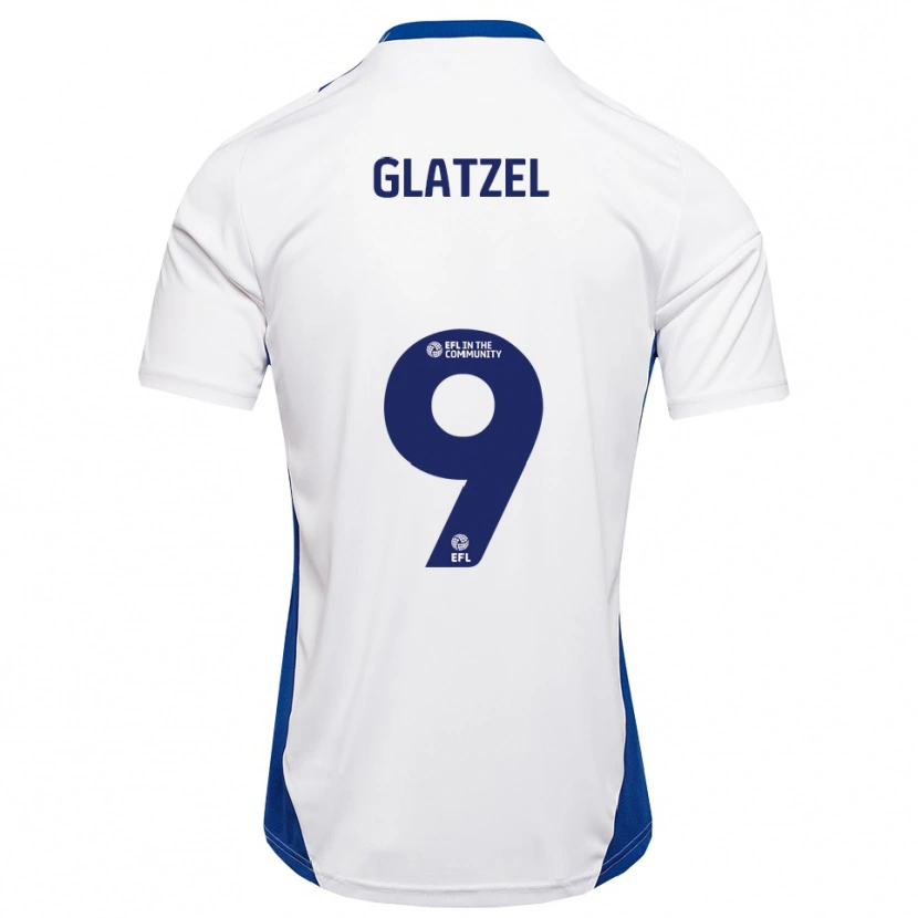 Danxen Damen Paul Glatzel #9 Weiß Blau Auswärtstrikot Trikot 2025/26 T-Shirt Österreich