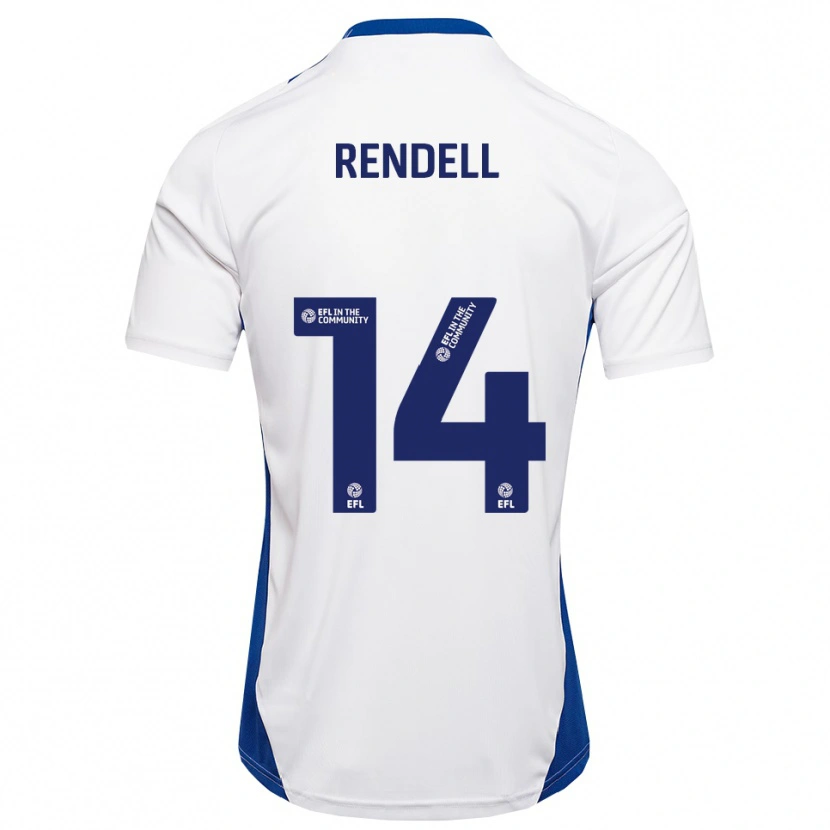 Danxen Damen Louis Rendell #14 Weiß Blau Auswärtstrikot Trikot 2025/26 T-Shirt Österreich