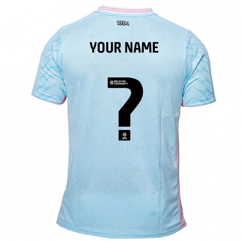 Danxen Damen Ihren Namen #0 Himmelblau Pink Auswärtstrikot Trikot 2025/26 T-Shirt Österreich