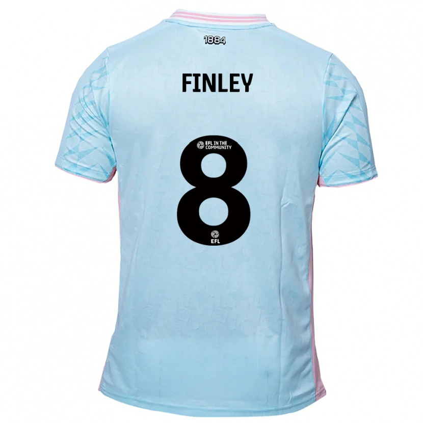 Danxen Damen Sam Finley #8 Himmelblau Pink Auswärtstrikot Trikot 2025/26 T-Shirt Österreich