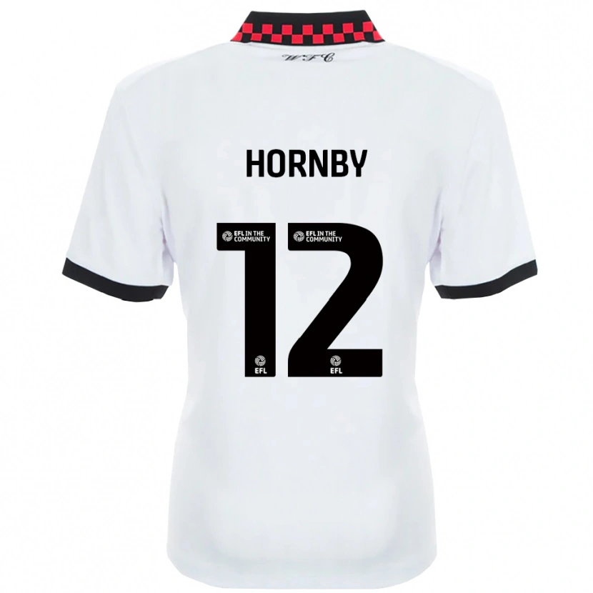 Danxen Damen Sam Hornby #12 Weiß Schwarz Auswärtstrikot Trikot 2025/26 T-Shirt Österreich