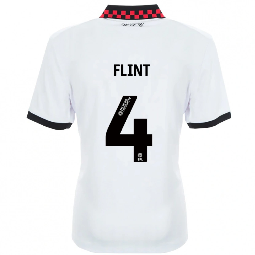 Danxen Damen Aden Flint #4 Weiß Schwarz Auswärtstrikot Trikot 2025/26 T-Shirt Österreich