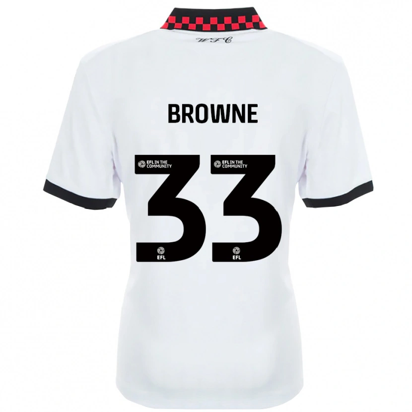 Danxen Damen Rico Browne #33 Weiß Schwarz Auswärtstrikot Trikot 2025/26 T-Shirt Österreich