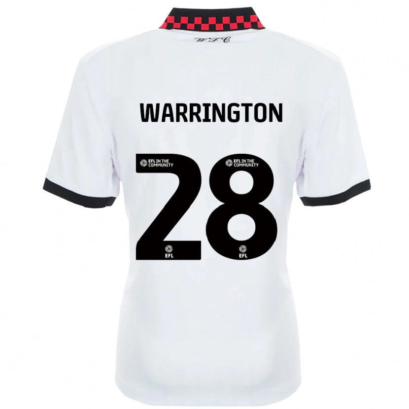 Danxen Damen Lewis Warrington #28 Weiß Schwarz Auswärtstrikot Trikot 2025/26 T-Shirt Österreich