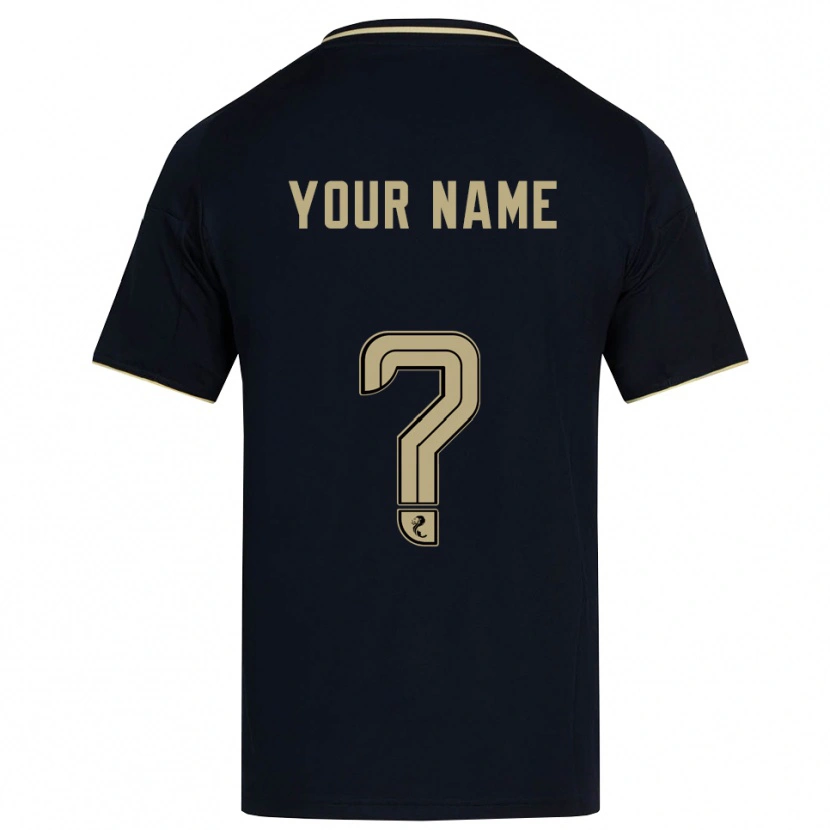 Danxen Damen Ihren Namen #0 Marine Gold Auswärtstrikot Trikot 2025/26 T-Shirt Österreich