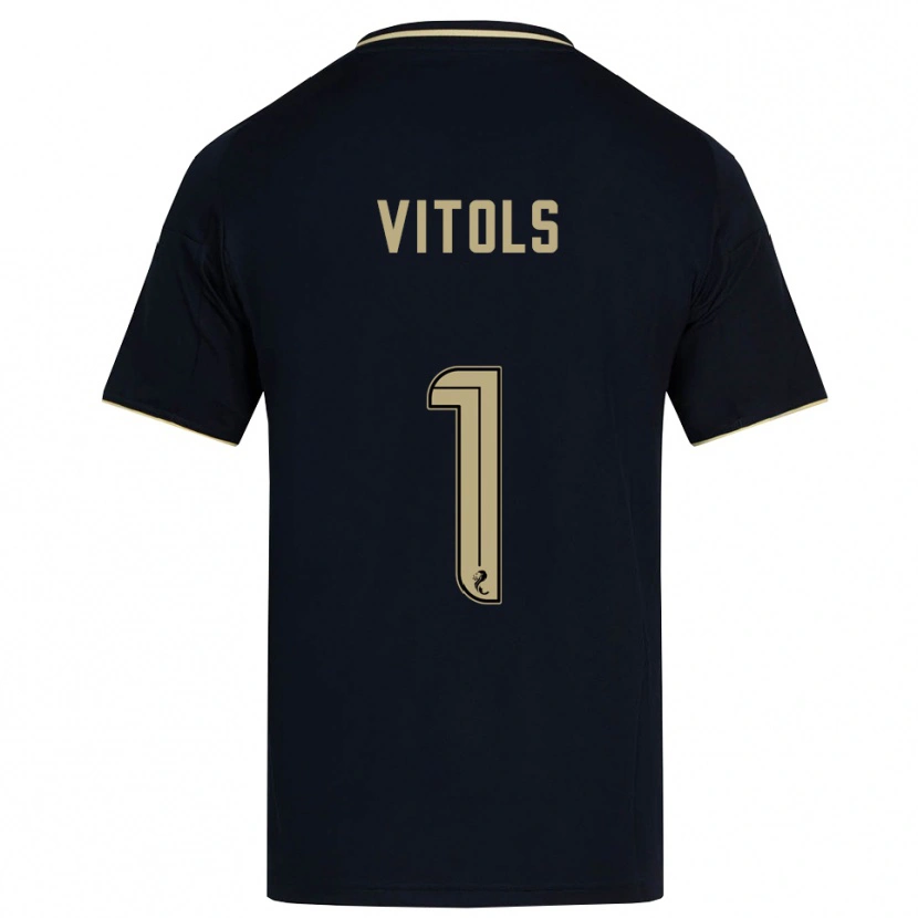 Danxen Damen Rodrigo Vitols #1 Marine Gold Auswärtstrikot Trikot 2025/26 T-Shirt Österreich