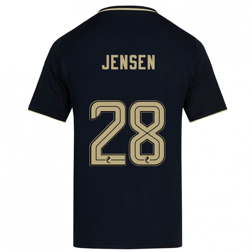 Danxen Damen Alexander Jensen #28 Marine Gold Auswärtstrikot Trikot 2025/26 T-Shirt Österreich