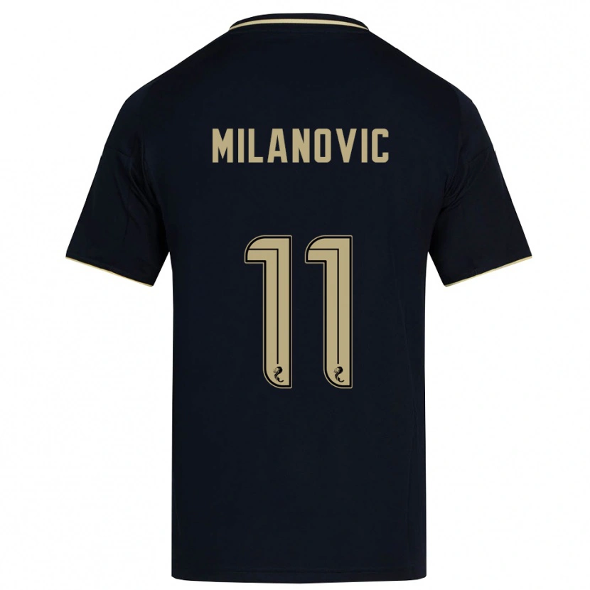 Danxen Damen Nicolas Milanovic #11 Marine Gold Auswärtstrikot Trikot 2025/26 T-Shirt Österreich