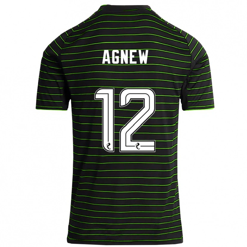 Danxen Damen Murphy Agnew #12 Schwarz Grün Auswärtstrikot Trikot 2025/26 T-Shirt Österreich