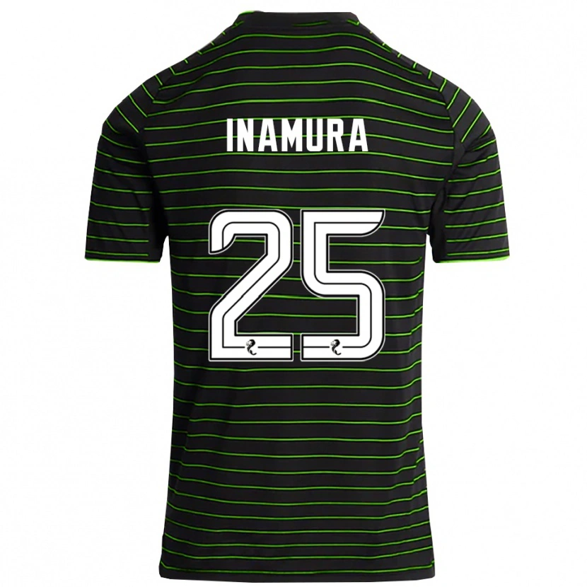 Danxen Damen Hayato Inamura #25 Schwarz Grün Auswärtstrikot Trikot 2025/26 T-Shirt Österreich