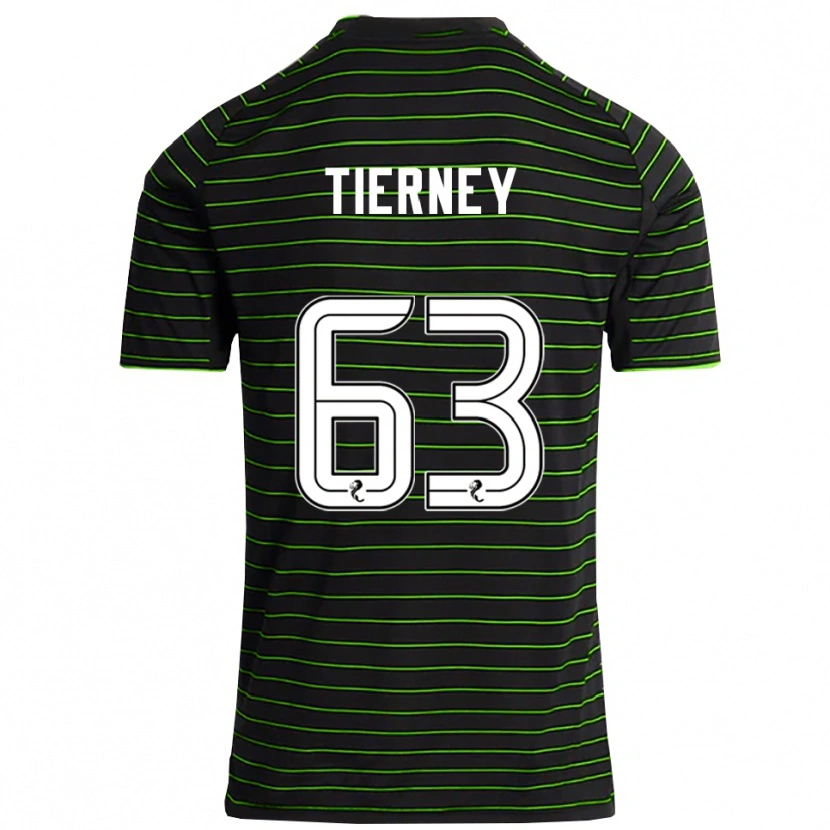 Danxen Damen Kieran Tierney #63 Schwarz Grün Auswärtstrikot Trikot 2025/26 T-Shirt Österreich