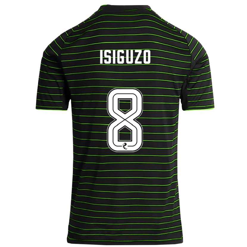 Danxen Damen Samuel Isiguzo #8 Schwarz Grün Auswärtstrikot Trikot 2025/26 T-Shirt Österreich