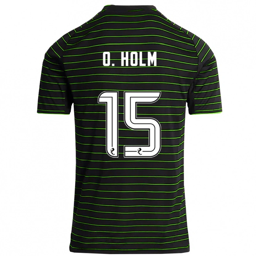 Danxen Damen Odin Thiago Holm #15 Schwarz Grün Auswärtstrikot Trikot 2025/26 T-Shirt Österreich