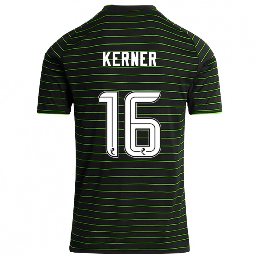 Danxen Damen Hana Kerner #16 Schwarz Grün Auswärtstrikot Trikot 2025/26 T-Shirt Österreich