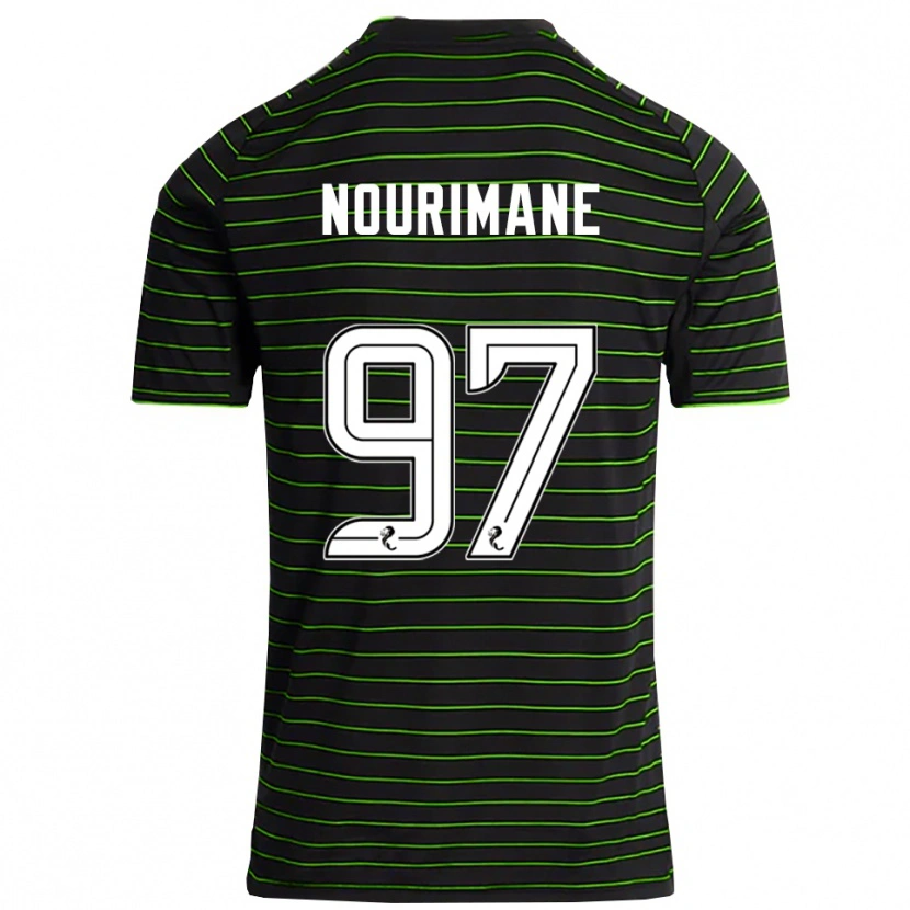 Danxen Damen Addi Nourimane #97 Schwarz Grün Auswärtstrikot Trikot 2025/26 T-Shirt Österreich