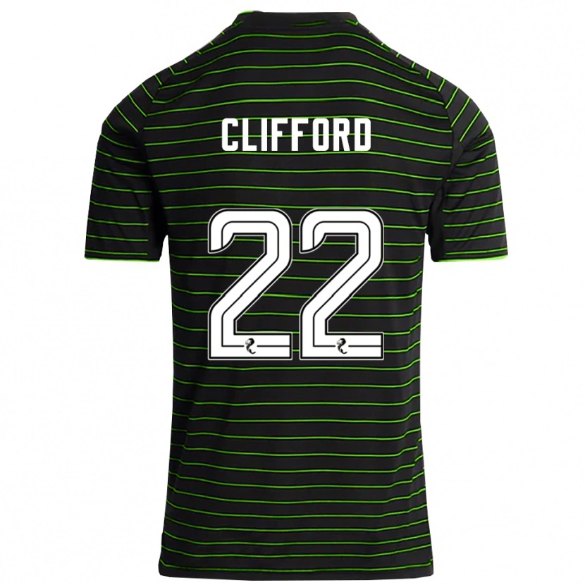 Danxen Damen Lucy Ashworth-Clifford #22 Schwarz Grün Auswärtstrikot Trikot 2025/26 T-Shirt Österreich