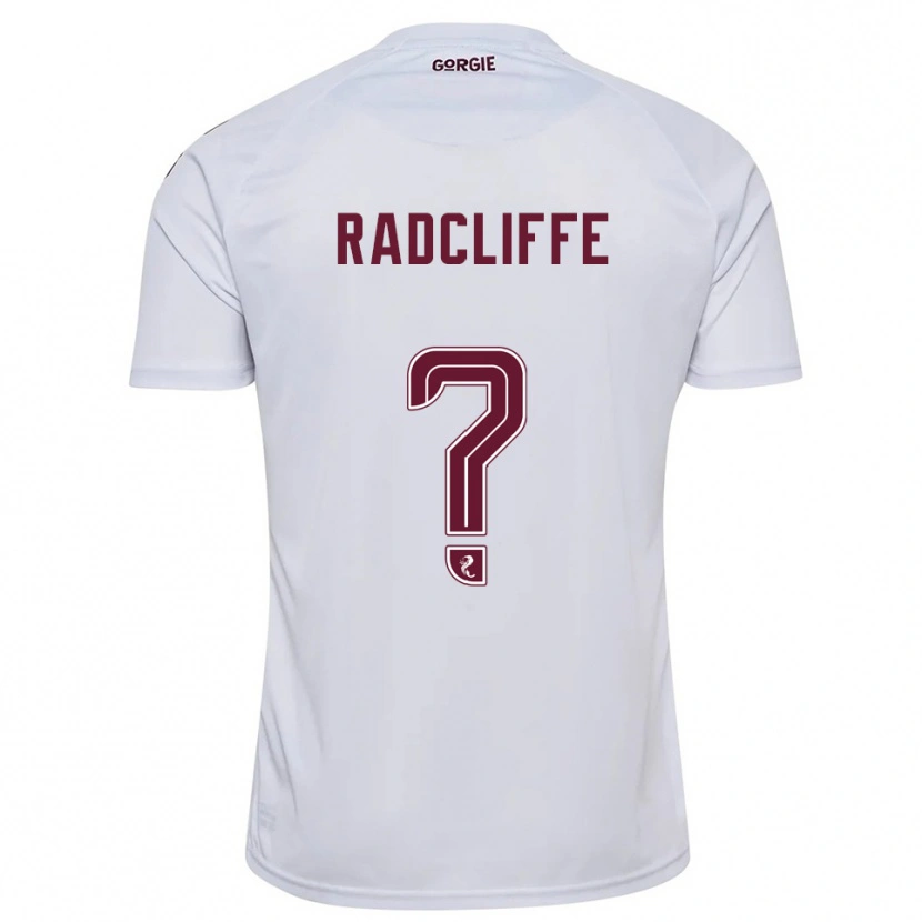 Danxen Damen Josh Radcliffe #0 Weiß Burgunderrot Auswärtstrikot Trikot 2025/26 T-Shirt Österreich