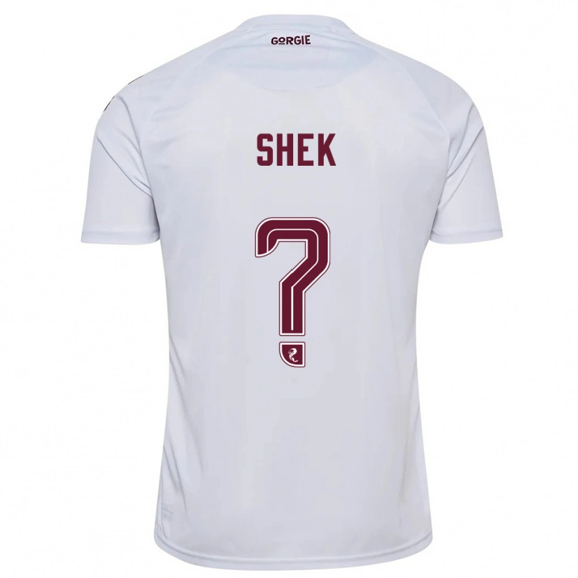 Danxen Damen Cayden Shek #0 Weiß Burgunderrot Auswärtstrikot Trikot 2025/26 T-Shirt Österreich