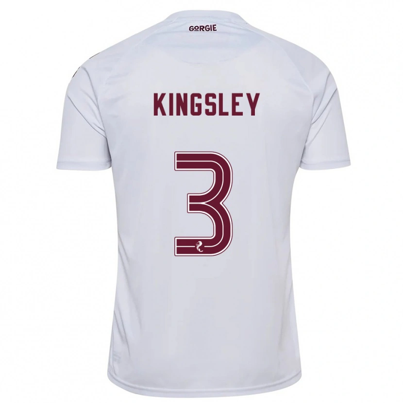 Danxen Damen Stephen Kingsley #3 Weiß Burgunderrot Auswärtstrikot Trikot 2025/26 T-Shirt Österreich