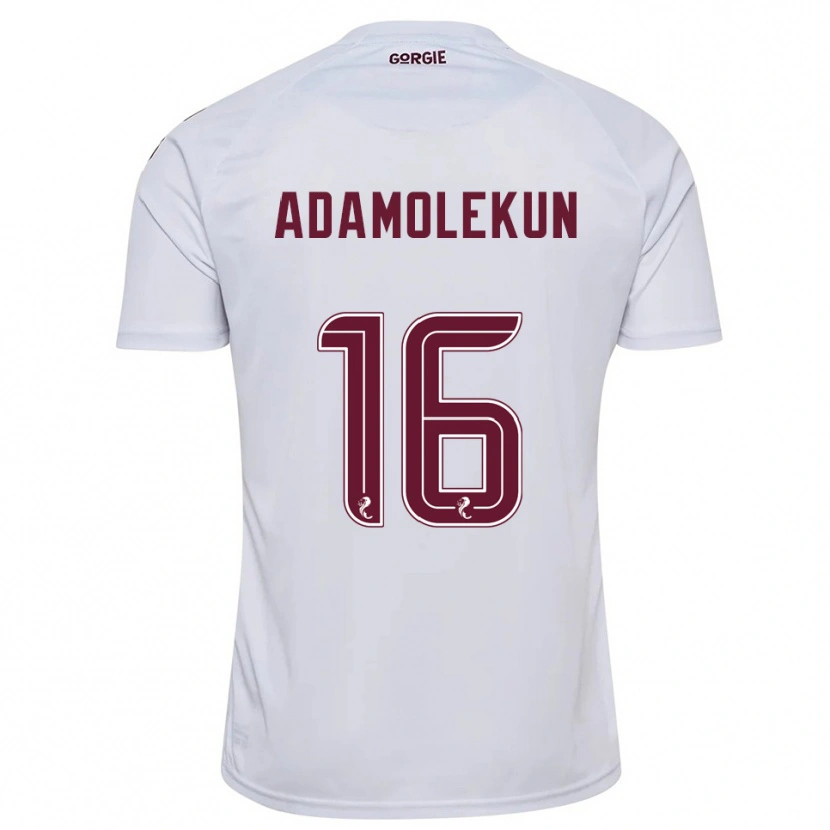 Danxen Damen Olufolasade Adamolekun #16 Weiß Burgunderrot Auswärtstrikot Trikot 2025/26 T-Shirt Österreich