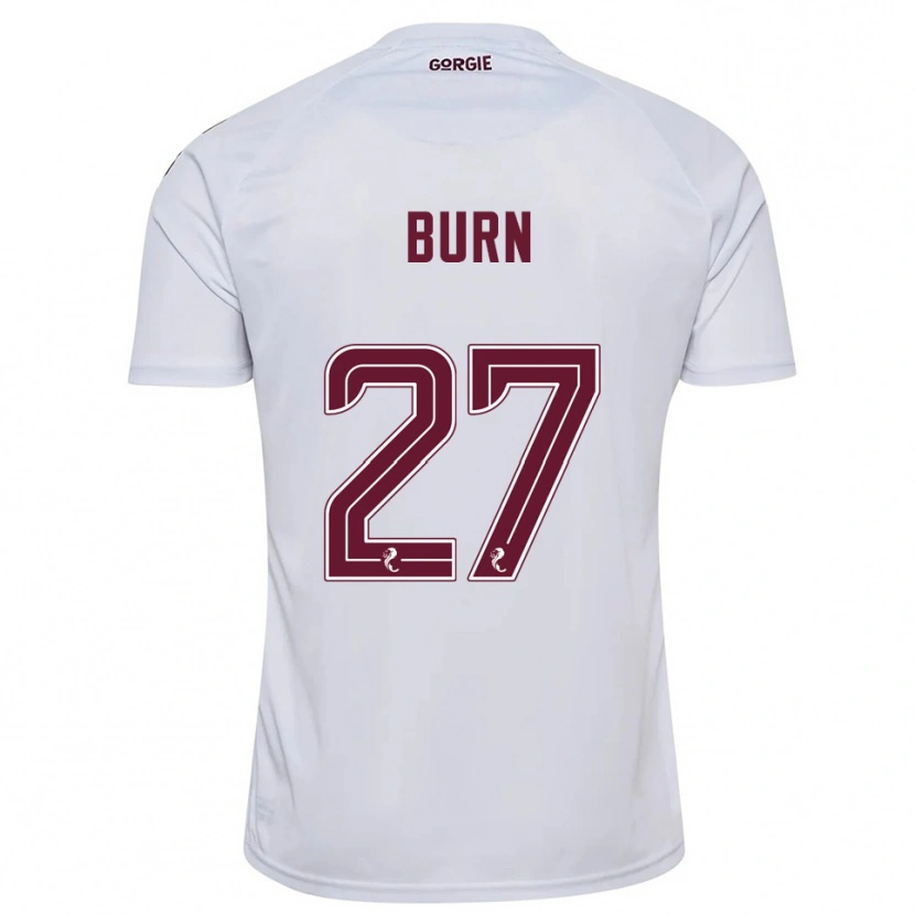Danxen Damen Gregor Burn #27 Weiß Burgunderrot Auswärtstrikot Trikot 2025/26 T-Shirt Österreich