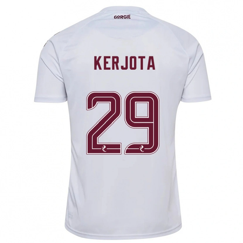Danxen Damen Sabah Kerjota #29 Weiß Burgunderrot Auswärtstrikot Trikot 2025/26 T-Shirt Österreich