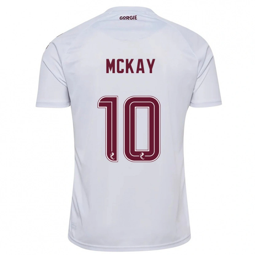 Danxen Damen Barrie Mckay #10 Weiß Burgunderrot Auswärtstrikot Trikot 2025/26 T-Shirt Österreich