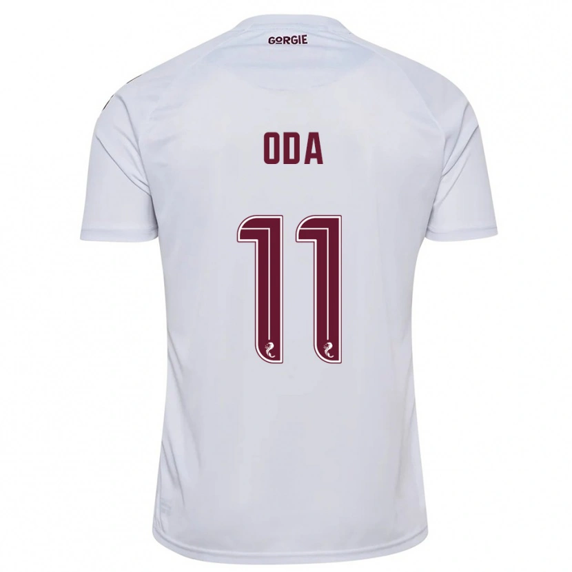 Danxen Damen Yutaro Oda #11 Weiß Burgunderrot Auswärtstrikot Trikot 2025/26 T-Shirt Österreich