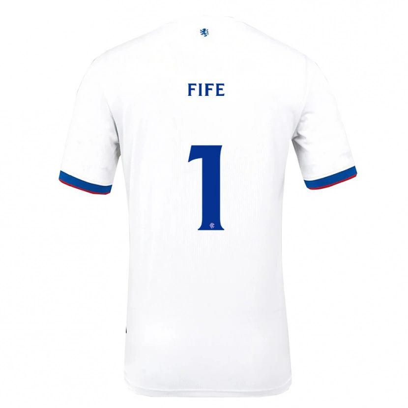Danxen Damen Jenna Fife #1 Weiß Rot Blau Auswärtstrikot Trikot 2025/26 T-Shirt Österreich